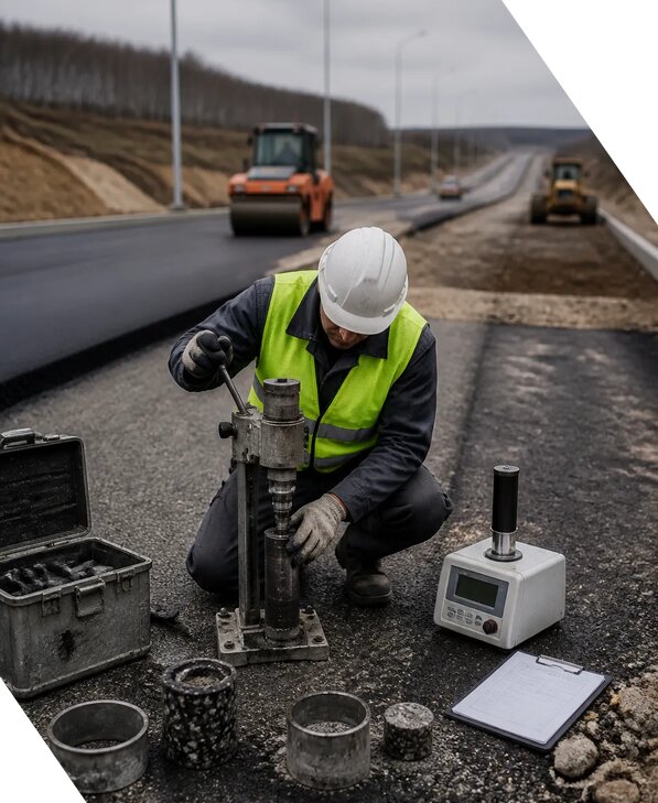 Дорожная строительная лаборатория в Уфе испытания материалов
